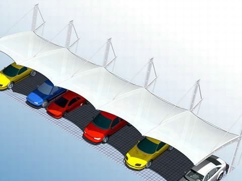 索向日葵视频色板停車棚效果圖 