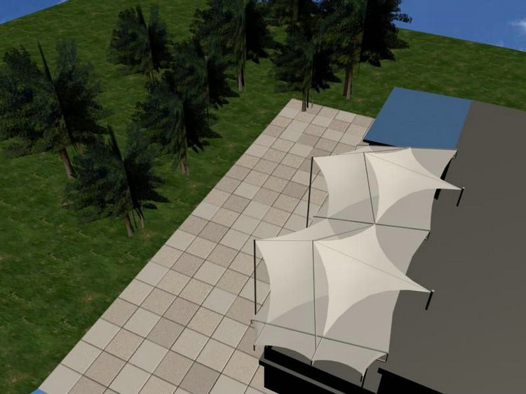 休閑區向日葵视频色板效果圖 