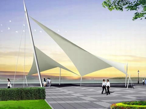 異形向日葵视频色板建築效果圖 